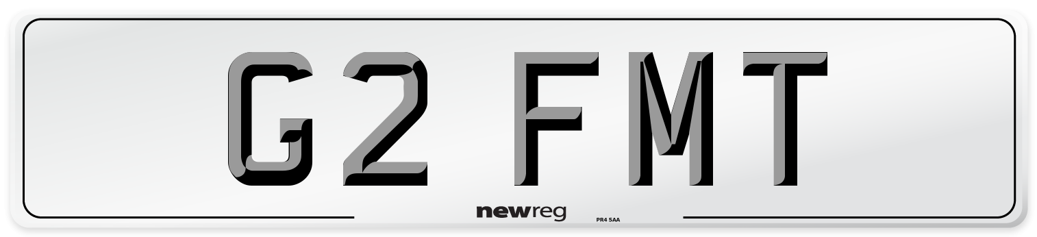 G2 FMT Number Plate from New Reg